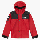 Supreme The North Face Leather Mountain Parka Red