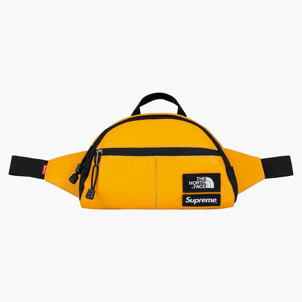 Supreme The North Face Leather Roo Ii Lumbar Pack Yellow
