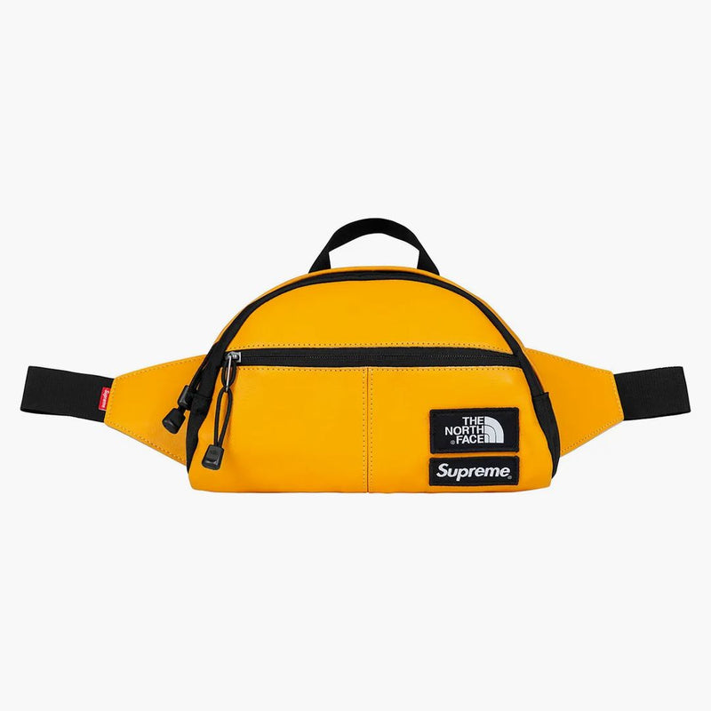 Supreme The North Face Leather Roo Ii Lumbar Pack Yellow