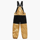 Supreme The North Face Metallic Mountain Bib Pants Gold