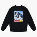 Supreme el north face montaña montaña sudadera negros