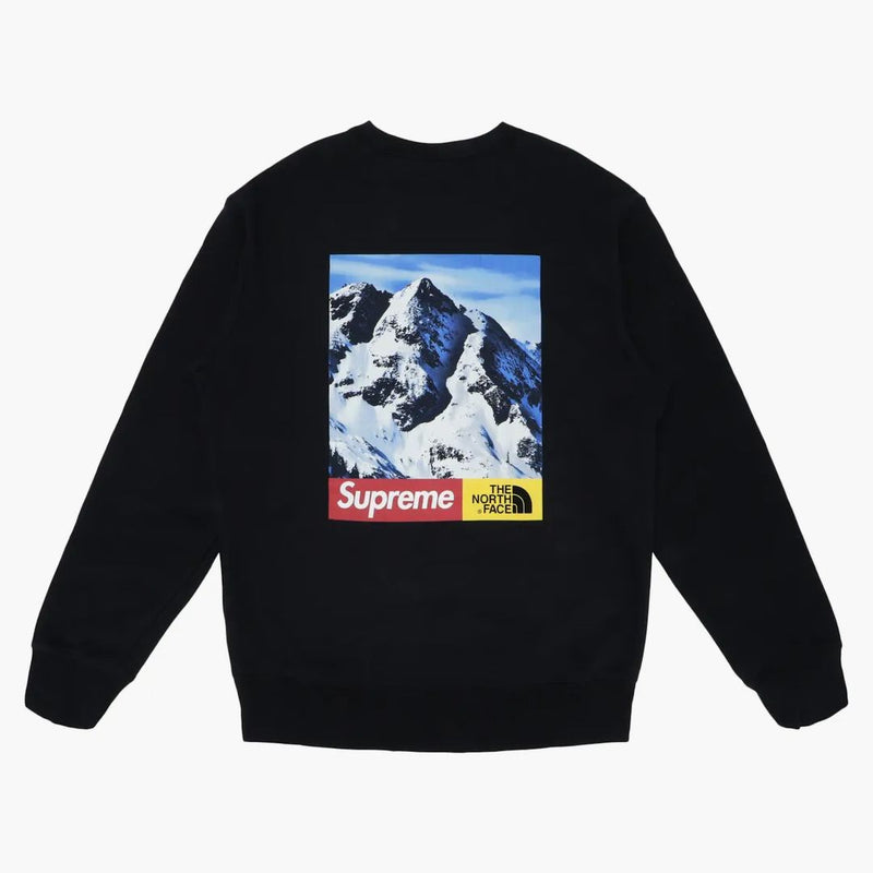 Supreme the North Face Mountain Crewneck Sweatshirt svart