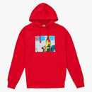 Nejvyšší mikina s kapucí na severní tváři červená