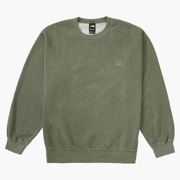 Supreme The North Face Pigment Printed Crewneck Olive