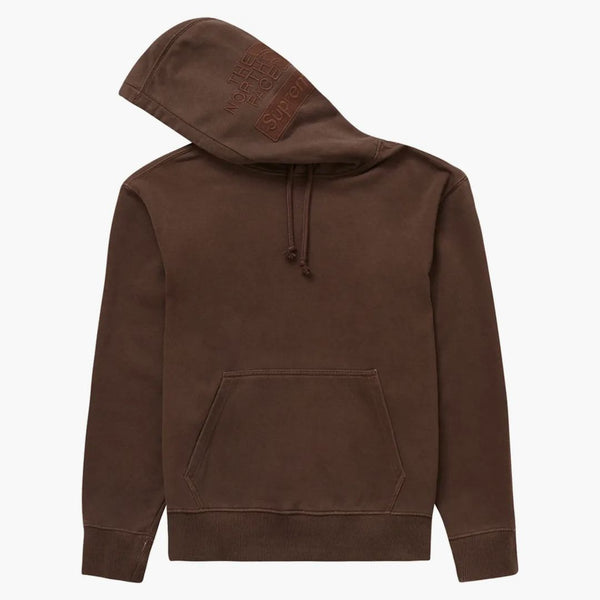 Supreme The North Face Pigment Printed Hooded Sweatshirt Brown
