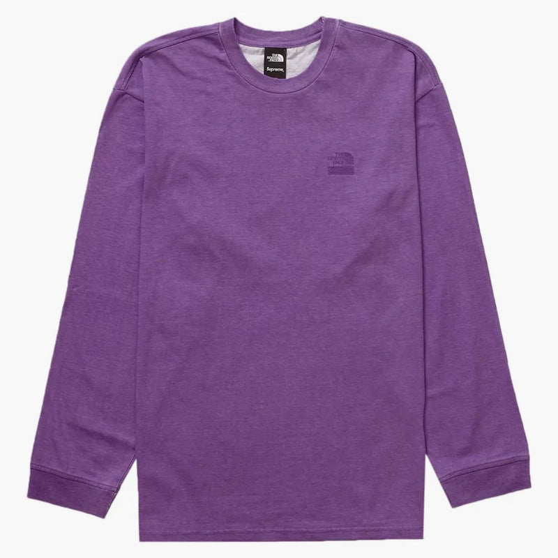 Supreme The North Face Pigment Printed L/s Top Purple