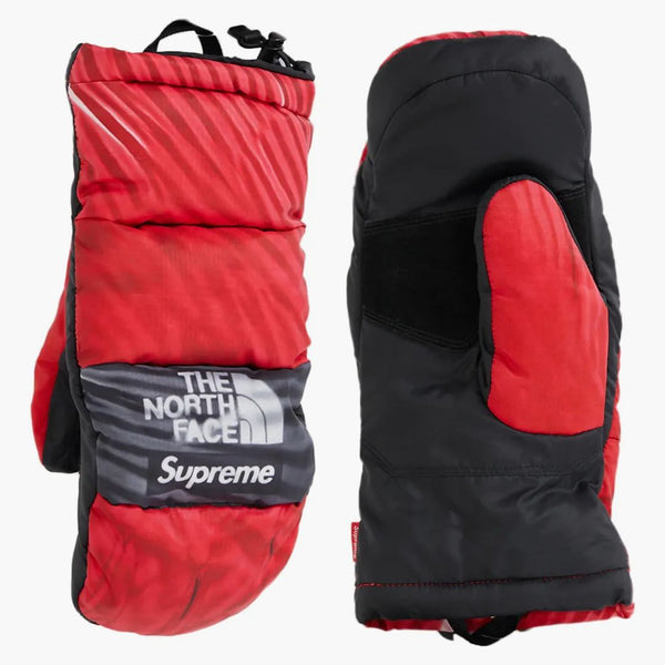 Supreme The North Face Printed Montana Trompe L'oeil Mitt Red
