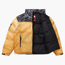 Supreme The North Face Printed Nuptse Trompe L'oeil Jacket Yellow