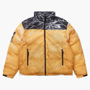 Supreme The North Face Printed Nuptse Trompe L'oeil Jacket Yellow