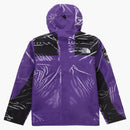 Supreme The North Face Printed Taped Seam Shell Trompe L'oeil Jacket Purple