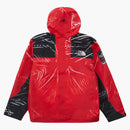 Supreme The North Face Printed Taped Seam Shell Trompe L'oeil Jacket Red