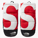Supreme The North Face S Logo Nuptse Mitts Red
