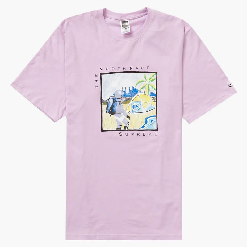 Supreme The North Face Sketch S/s Top Light Purple