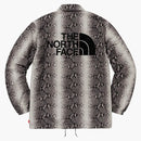 Supreme The North Face Snakeskin Taped Seam Coaches Jacket Black
