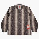 Supreme The North Face Snakeskin Taped Seam Coaches Jacket Black