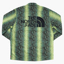 Supreme The North Face Snakeskin Taped Seam Coaches Jacket Green