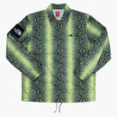 Supreme The North Face Snakeskin Taped Seam Coaches Jacket Green