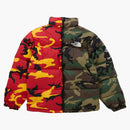Supreme The North Face Split Nuptse Jacket Woodland Camo