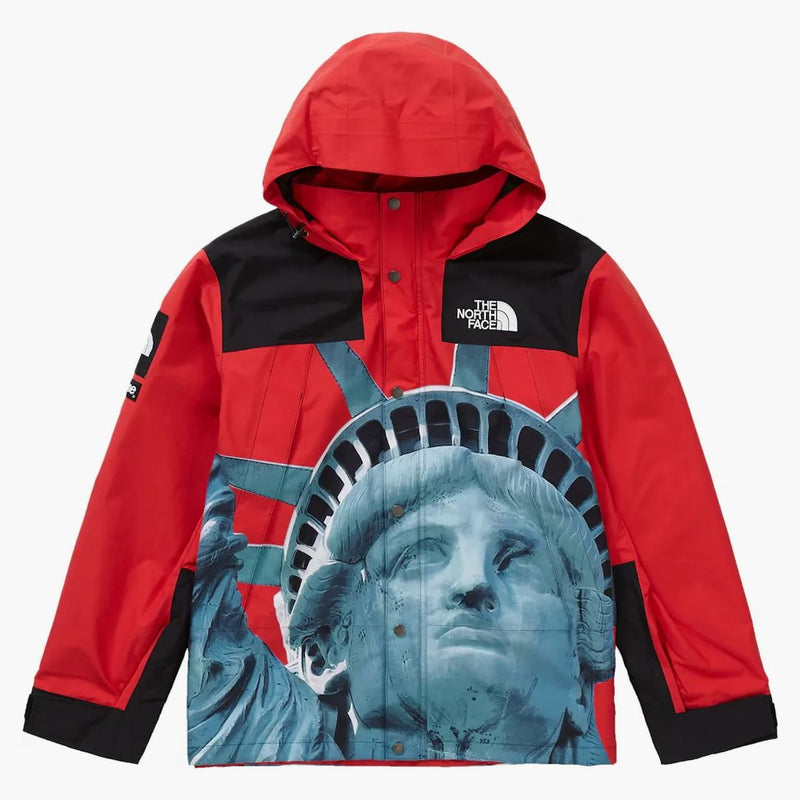 Supreme The North Face Statue Of Liberty Mountain Jacket Red