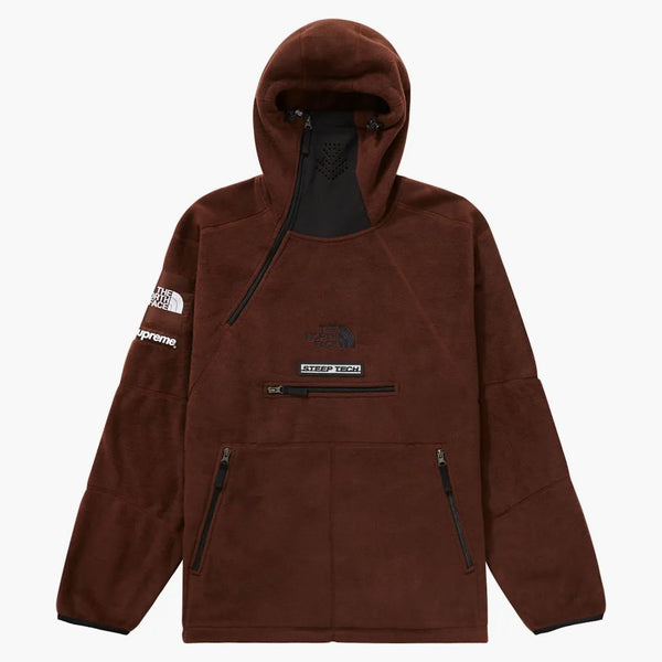 Supreme The North Face Steep Tech Fleece Pullover Brown