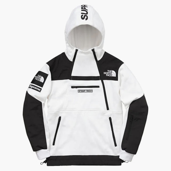 Supreme The North Face Steep Tech Hooded Sweatshirt White