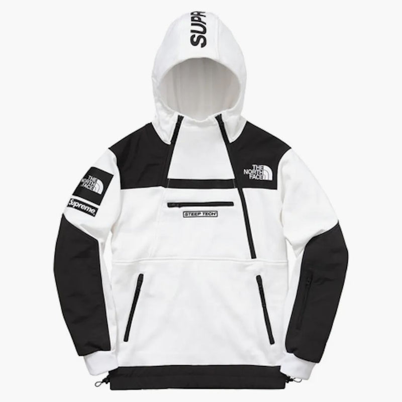 Supreme The North Face Steep Tech Hooded Sweatshirt White