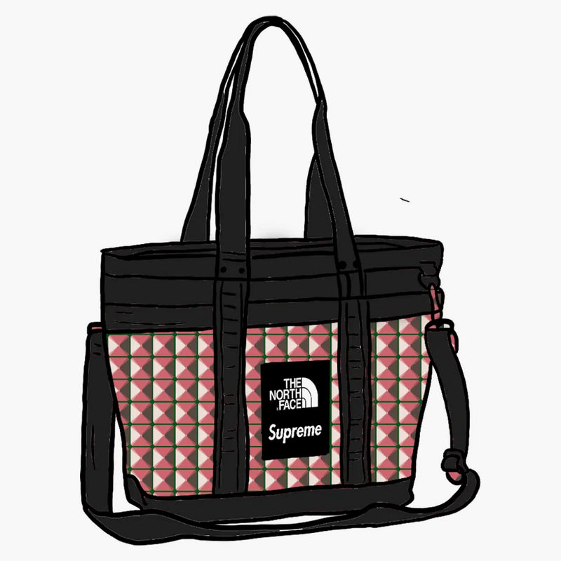 Supreme The North Face Studded Explore Utility Tote Red