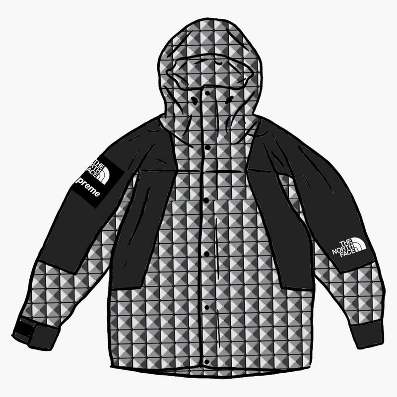 Supreme The North Face Studded Mountain Light Jacket Black
