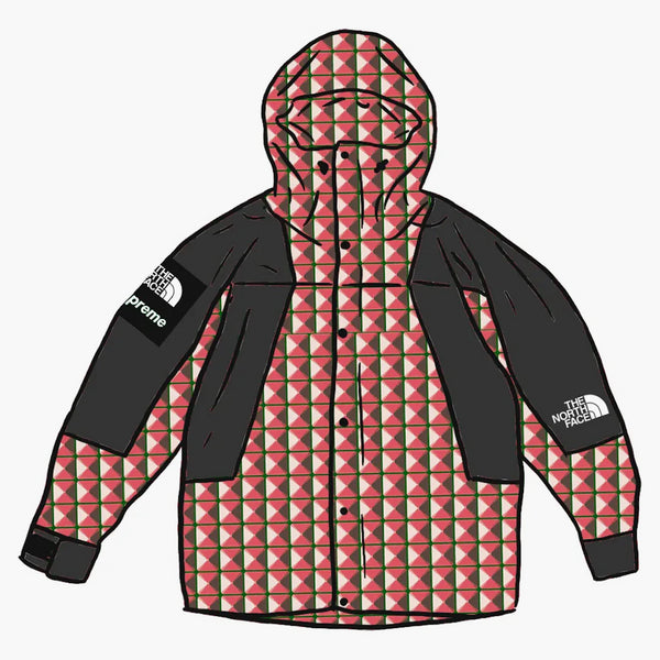 Supreme The North Face Studded Mountain Light Jacket Red