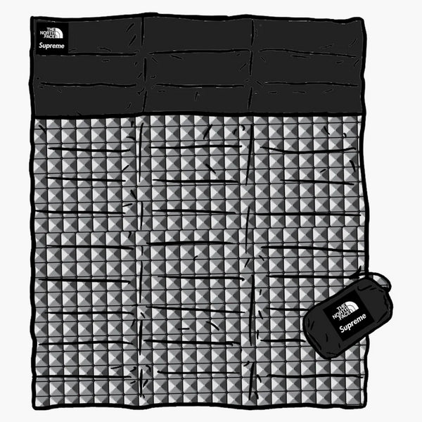 Supreme The North Face Studded Nuptse Blanket Black