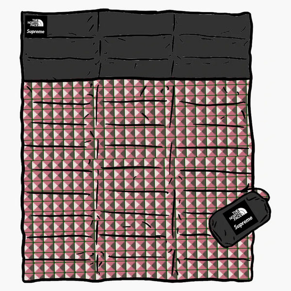 Supreme The North Face Studded Nuptse Blanket Red