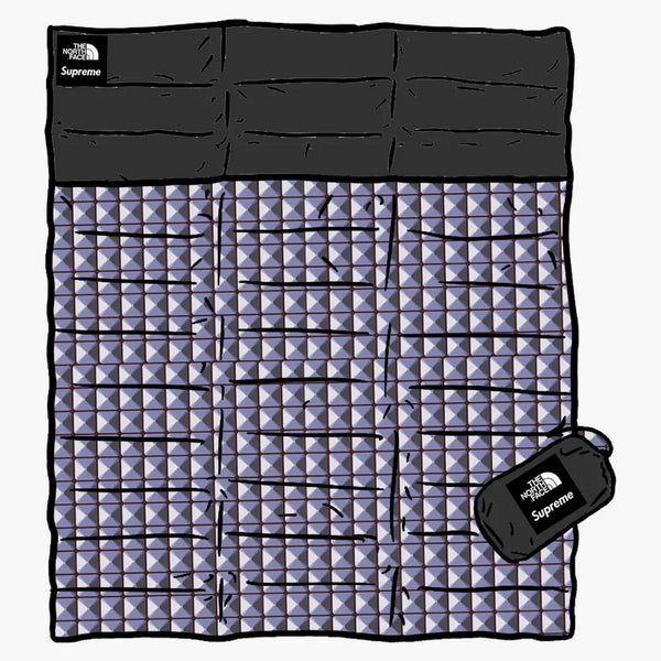 Supreme The North Face Studded Nuptse Blanket Royal