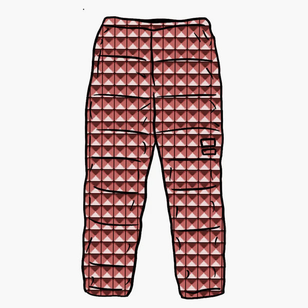 Supreme The North Face Studded Nuptse Pant Red