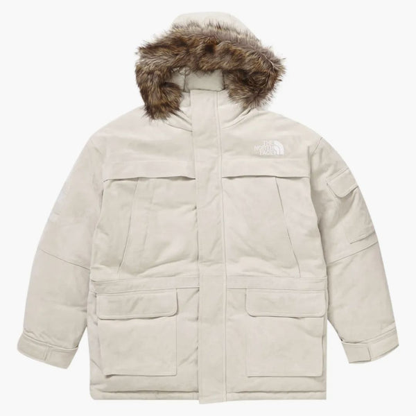 Supreme The North Face Suede 600-fill Down Parka Stone