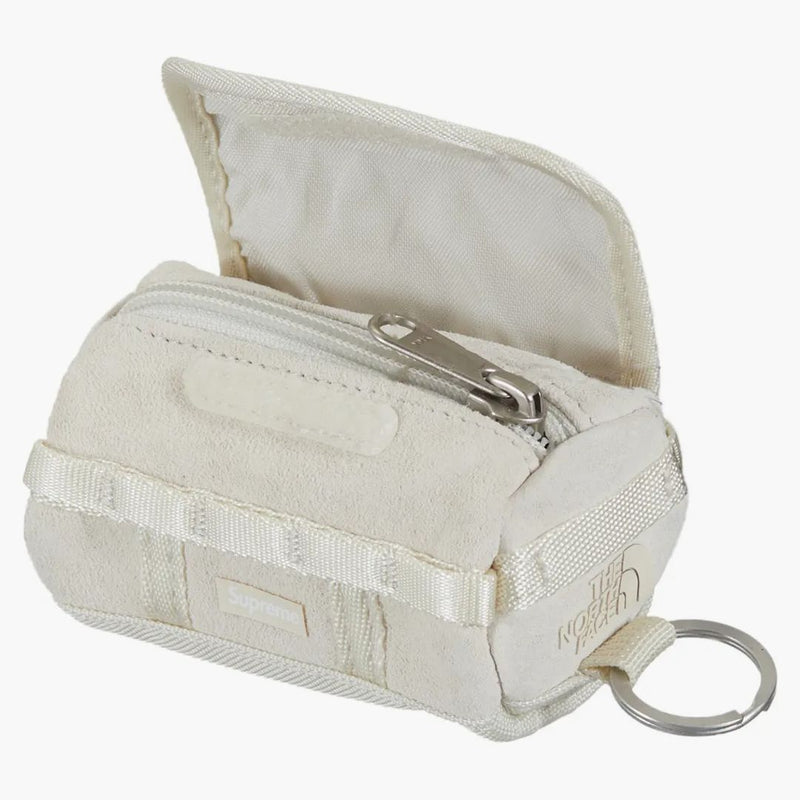 Supreme The North Face Suede Base Camp Duffle Keychain Stone