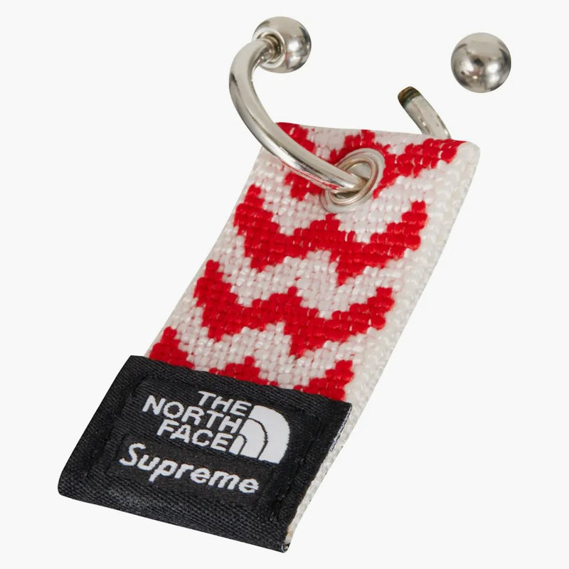 Supreme The North Face Woven Keychain Red