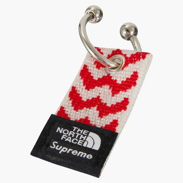 Supreme The North Face Woven Keychain Red