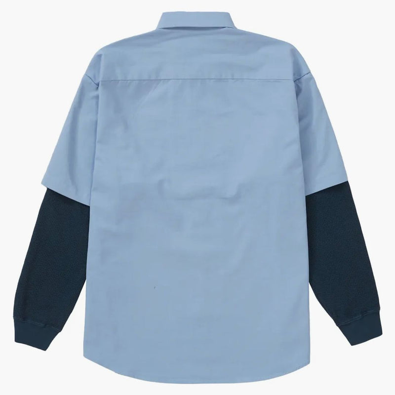 Supreme Thermal Sleeve Work Shirt Light Blue