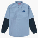 Supreme Thermal Sleeve Work Shirt Light Blue