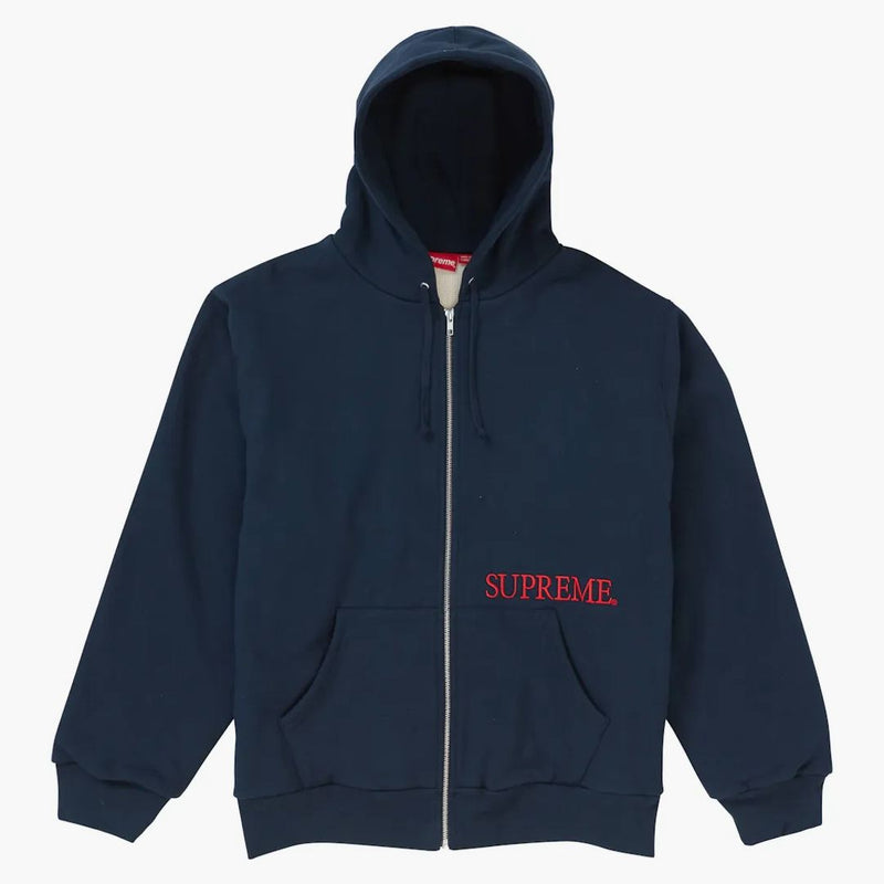 Nejvyšší tepelný zip Up kapucí mikina námořnictva