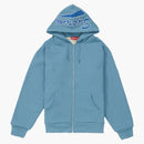 Nejvyšší tepelný zip Up mikina zaprášená modrá