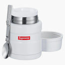 Supreme Thermos Stainless King Food Jar and Spoon White