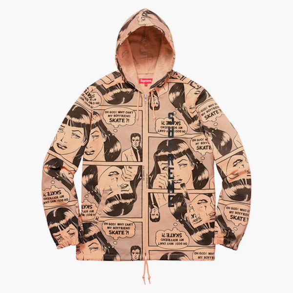 Supreme Thrasher Boyfriend Chaqueta con capucha Pálido naranja