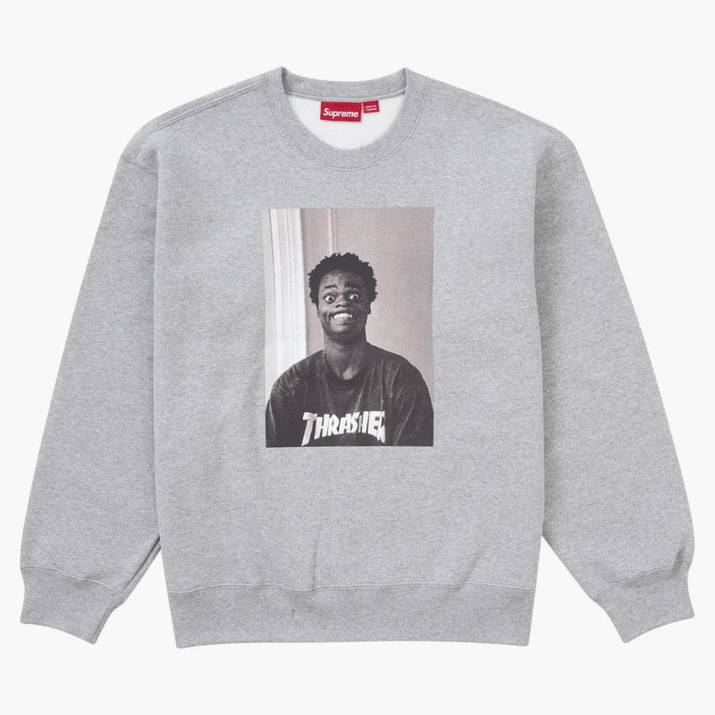 Nejvyšší thrasher Crewneck Heather Grey