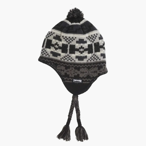 Supreme Thrasher earflap beanie black