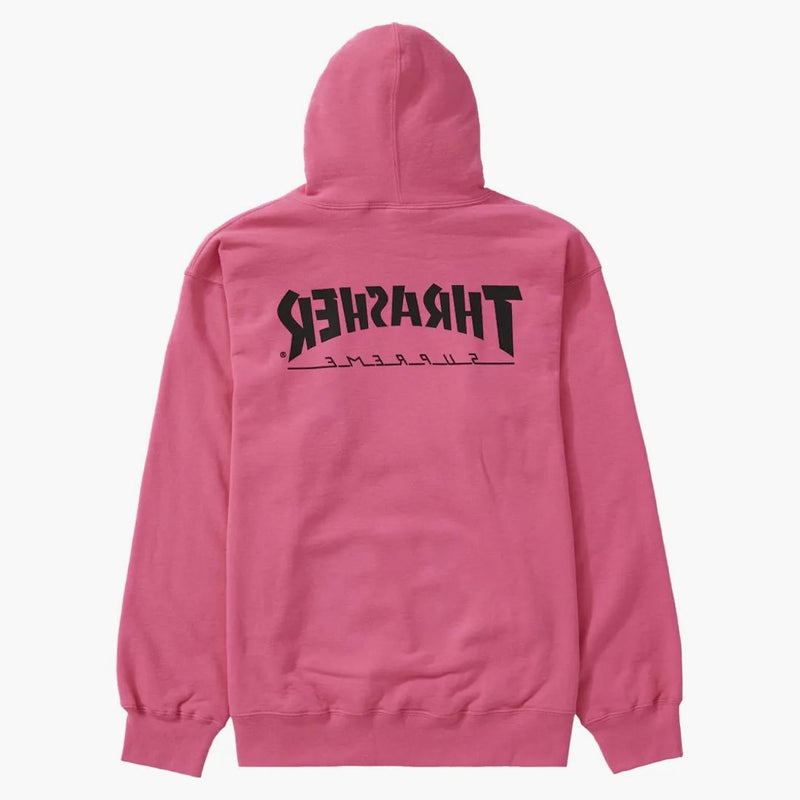 Nejvyšší thrasher mikina s kapucí purpurová