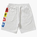 Supreme Thrasher Multi Logo Sweatshort Ash Grey