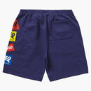 Supreme Thrasher Multi Logo Sweatshort Washed Navy