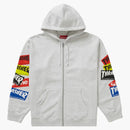 Supreme Thrasher Multi Logo Zip Up Hooded Sweatshirt Ash Grey