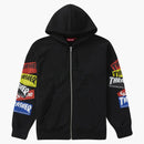 Supreme Thrasher Multi Logo Zip Up Hooded Sweatshirt Black